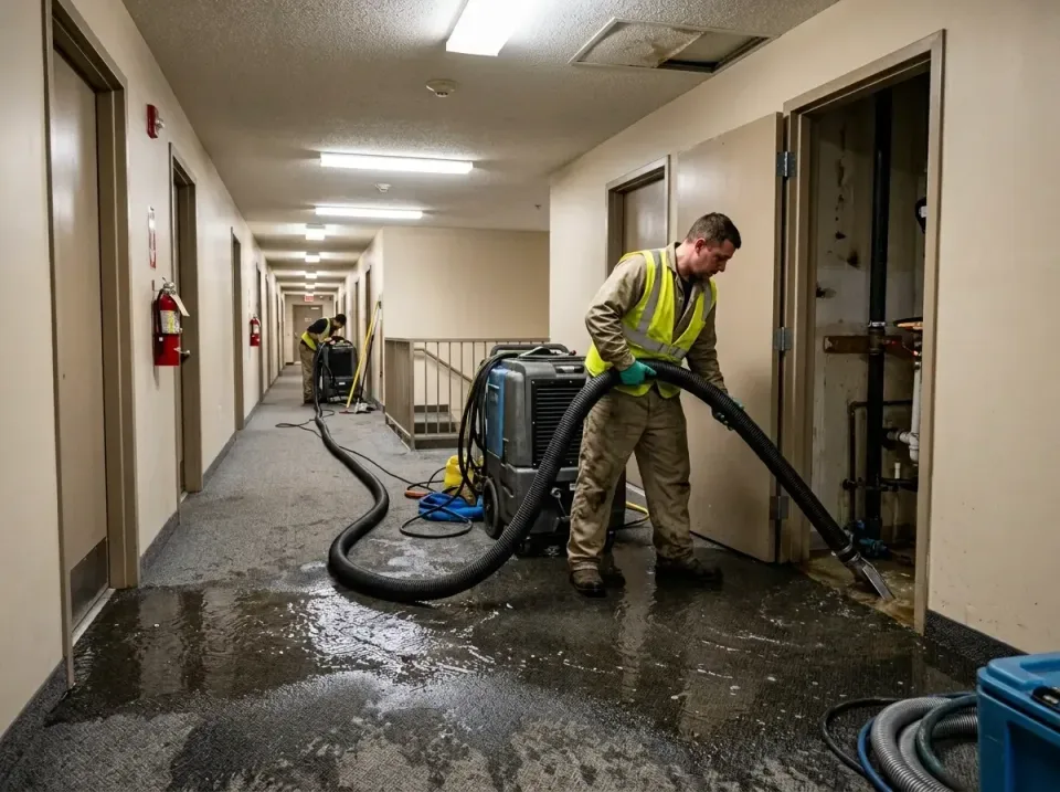 multi-unit-apartment-hallway-f-005 — frequently asked questions, Emergency Burst Pipe Water Extraction & Removal in Shallott…